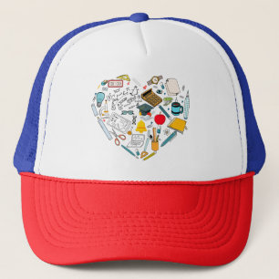 Leerleraar docent professor snijkunst trucker pet
