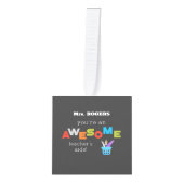 Leerleraar- en onderwijsdag, Geweldige Decoratie (Voorkant)