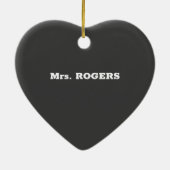 Leerleraar- en onderwijsdag, Geweldige Keramisch Ornament (Achterkant)