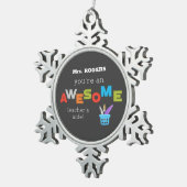 Leerleraar- en onderwijsdag, Geweldige Tin Sneeuwvlok Ornament (Rechts)