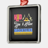 Leerleraar Kind je verhuist bergen Metalen Ornament (Links)