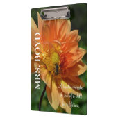 Leerleraar Klembord met Perzische Dahlia (Links)