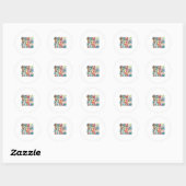 Leerleraar kunst eerste klas leraar ronde sticker (Vel)