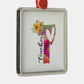 Leerleraar kunstkleerleraar metalen ornament (Rechts)