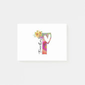 Leerleraar kunstkleerleraar post-it® notes (Voorkant)