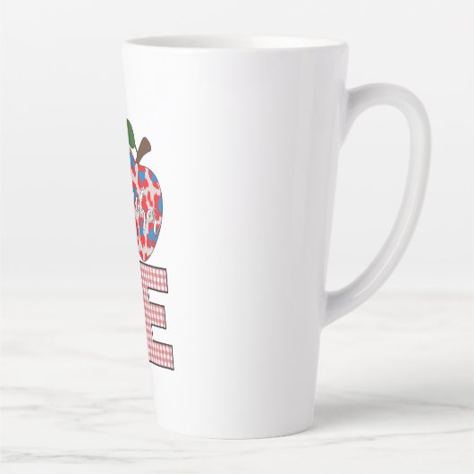 Leerleraar kunstliefdesonderwijs latte mok (Rechts)