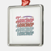 Leerleraar leraar leraar leraar leraar metalen ornament (Links)