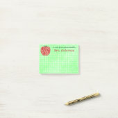 Leerleraar leslokaal Apple | Meer Baby | Naam Post-it® Notes (Op bureau)