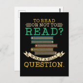 Leerleraar lezen - al dan niet lezen briefkaart (Voorkant / Achterkant)