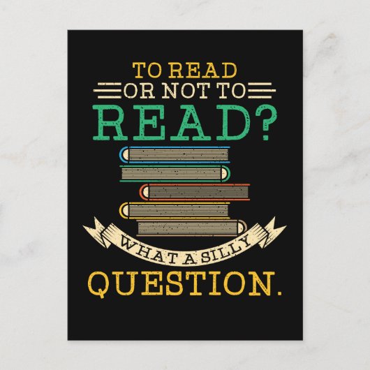 Leerleraar lezen - al dan niet lezen briefkaart (Voorkant)