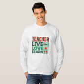 Leerleraar Live Love T-shirt (Voorkant volledig)