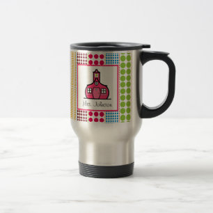 Leerleraar Mok Schoolhouse Multicolored Polka Dots