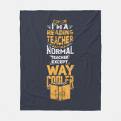 Leerleraar normaal, met uitzondering van wegkoeler fleece deken (Voorkant)