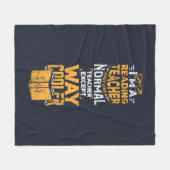 Leerleraar normaal, met uitzondering van wegkoeler fleece deken (Voorkant (Horizontaal))