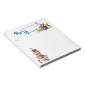 Leerleraar notitieblok lezen (Schuin)