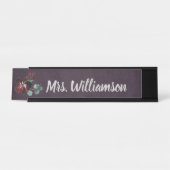 Leerleraar Onderwijs Professioneel legant Bureau Naambordje (Voorkant)