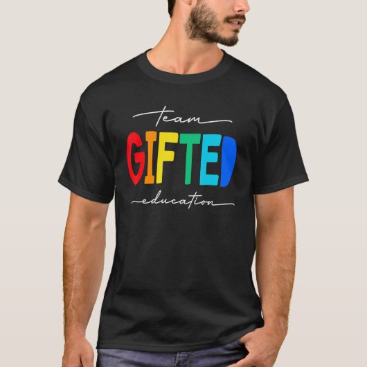 Leerleraar onderwijs school speciale E T-shirt (Voorkant)