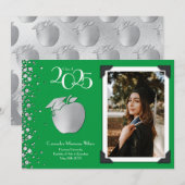 Leerleraar onderwijs Silver Afstuderen Green Kaart (Voorkant / Achterkant)