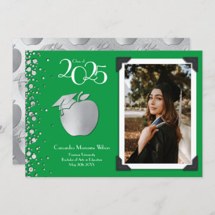 Leerleraar onderwijs Silver Afstuderen Green Kaart