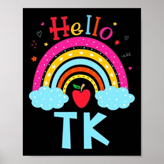 Leerleraar Overgangskleuter terug naar Schoo Poster (Voorkant)