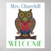 Leerleraar Poster - Ik hou ervan ... : ) (Voorkant)