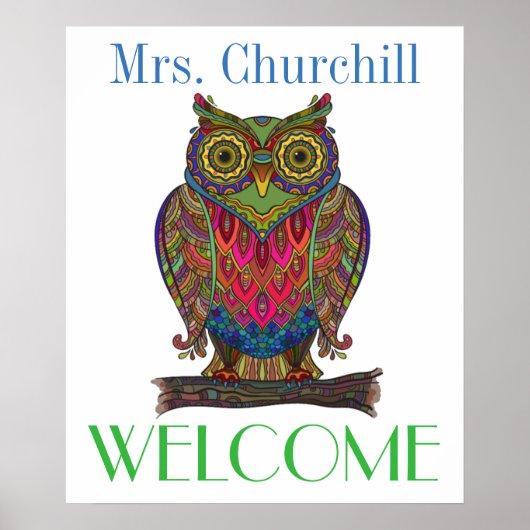 Leerleraar Poster - Ik hou ervan ... : ) (Voorkant)