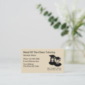 Leerleraar school visitekaartje (Staand voorkant)