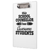 Leerleraar schooladviseur klembord (Links)