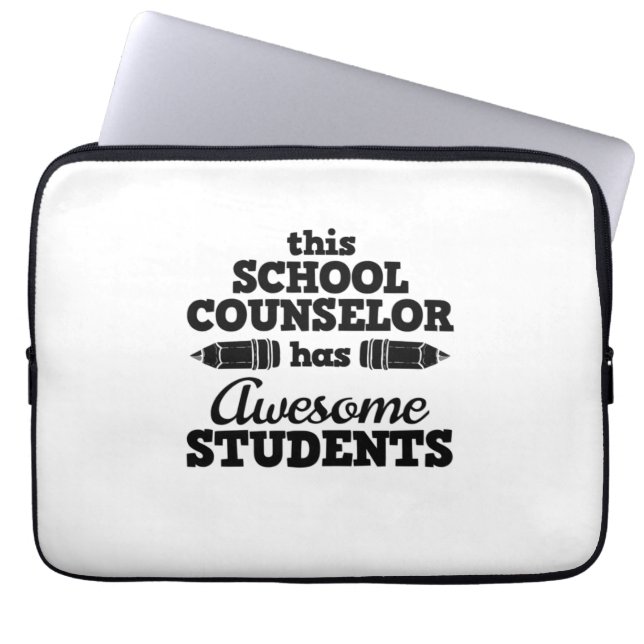 Leerleraar schooladviseur laptop sleeve (Voorkant)