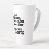 Leerleraar schooladviseur latte mok (Rechterhoek)