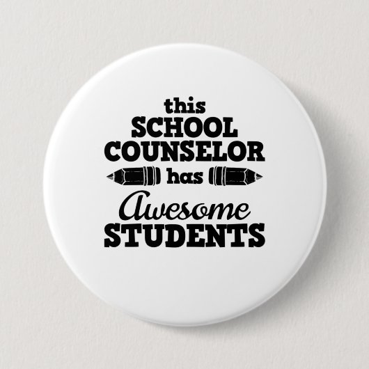 Leerleraar schooladviseur ronde button 7,6 cm (Voorkant)