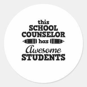 Leerleraar schooladviseur ronde sticker
