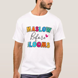 Leerleraar schoolpsycholoog speciaal Ed Maslow Bef T-shirt
