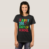 Leerleraar schoolschool 100e dag t-shirt (Voorkant volledig)