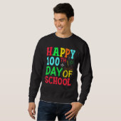 Leerleraar schoolschool 100e dag trui (Voorkant volledig)