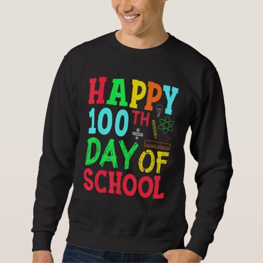 Leerleraar schoolschool 100e dag trui (Voorkant)