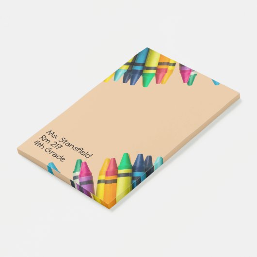 Leerleraar student Crayon basisschool klaslokaal Post-it® Notes (Schuin)