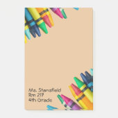 Leerleraar student Crayon basisschool klaslokaal Post-it® Notes (Voorkant)