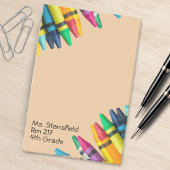 Leerleraar student Crayon basisschool klaslokaal Post-it® Notes