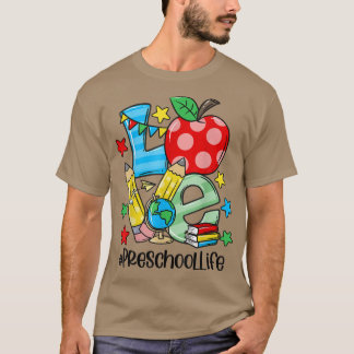 Leerleraar voor de kleuterschool Fijne eerste 100 T-shirt