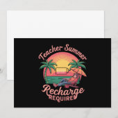 Leerleraar zomerreclassering vereist laatste dag s kaart (Voorkant / Achterkant)