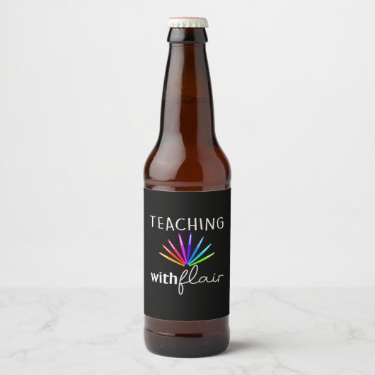Leerlerarenopleiding met flair bier etiket (Voorkant)