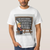 Leerles van Dunce Trump T-shirt (Voorkant)
