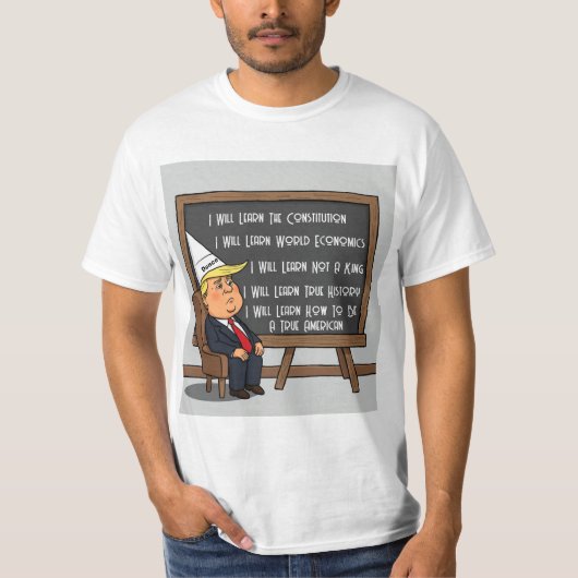 Leerles van Dunce Trump T-shirt (Voorkant)