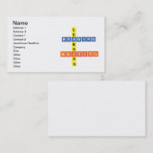 Leerlezen schrijven visitekaartje (Voorkant / Achterkant)