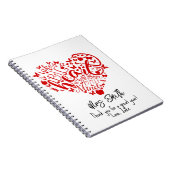 Leerling Apple bedankt je notitieboek (Rechterzijde)