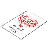 Leerling Apple bedankt je notitieboek (Linkerzijde)