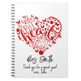 Leerling Apple bedankt je notitieboek