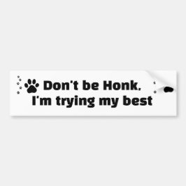 Leerling Automobilist Gelieve Niet Te Toeteren Bumpersticker