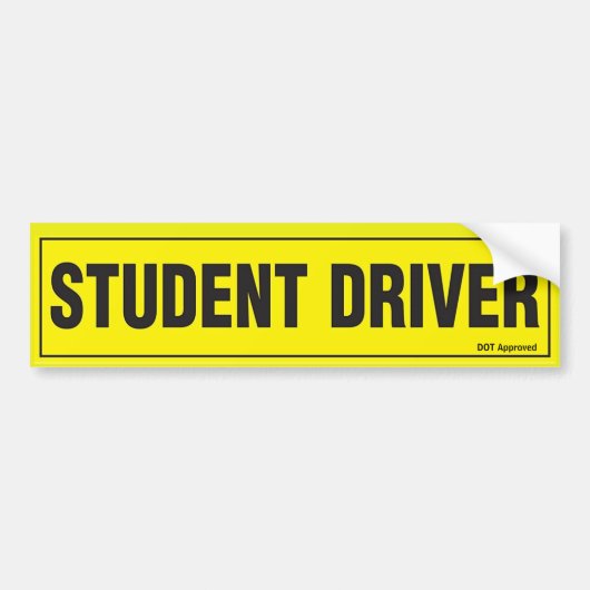 LEERLING BESTUURDER BUMPERSTICKER (Voorkant)